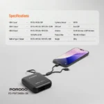مودم همراه و پاوربانک 4G LTE WiFi 6 پورودو مدل PB064
