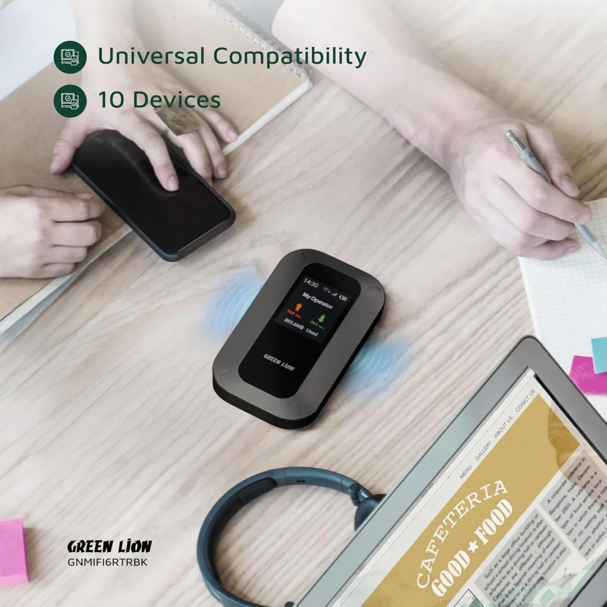 مودم همراه 4G LTE با پشتیبانی WiFi 6 گرین لاین مدل GL-M12