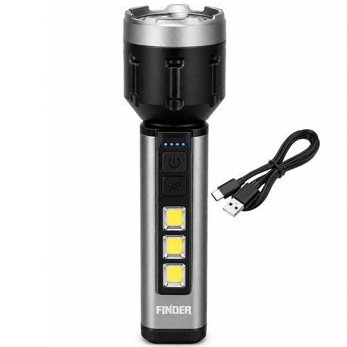 چراغ قوه شارژی فایندر مدل 100LM - 01 چراغ قوه شارژی فایندر مدل 100LM - Image 1