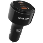 شارژر فندکی 80 وات گرین لاین مدل GL-CC10 با سه پورت خروجی