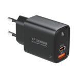 شارژر کی اف سنیور مدل TH-120EU 20 وات با خروجی تایپسی و USB