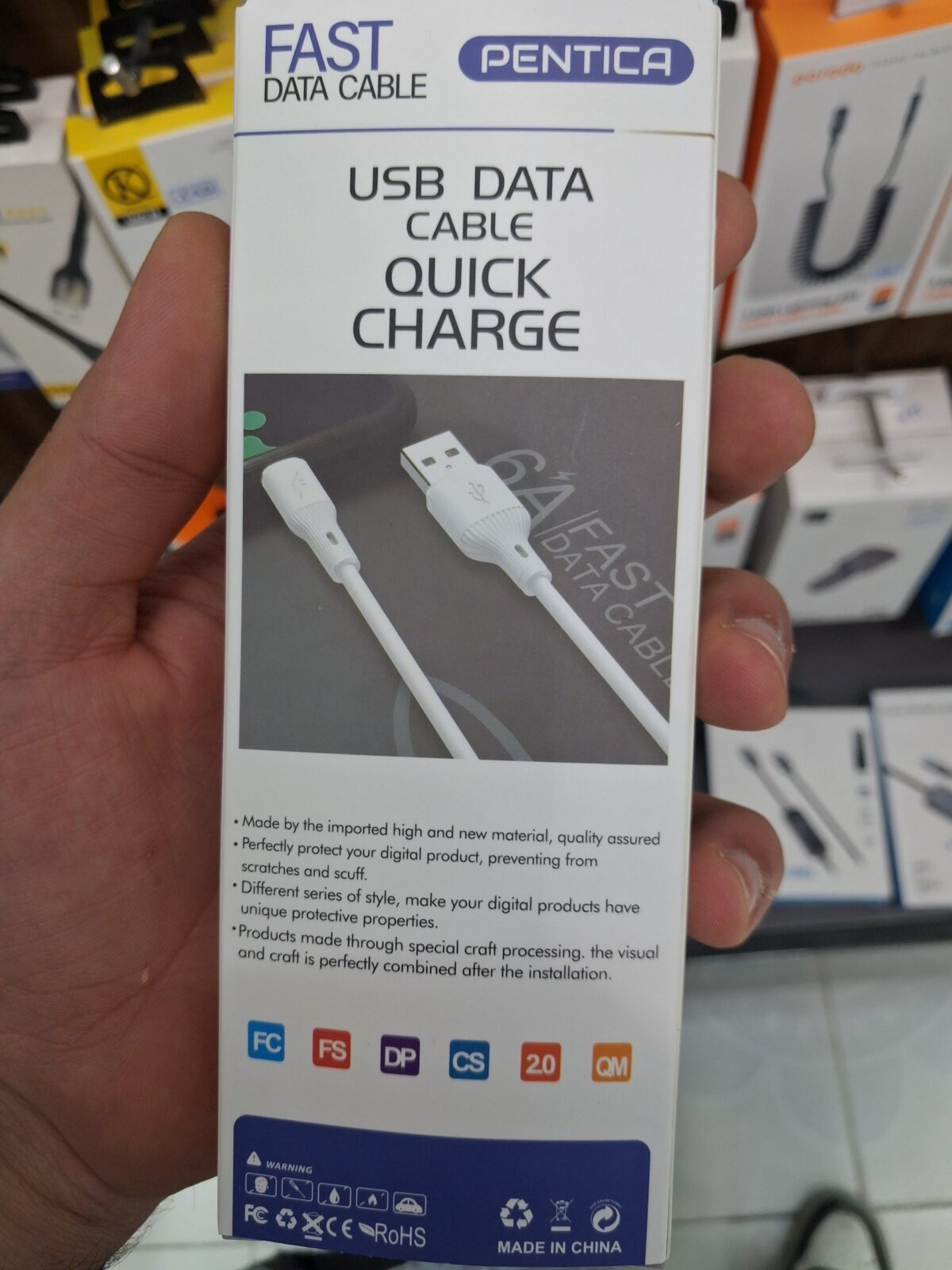 کابل USB-A به میکرو پنتیکا فست شارژ و انتقال داده - Image 2