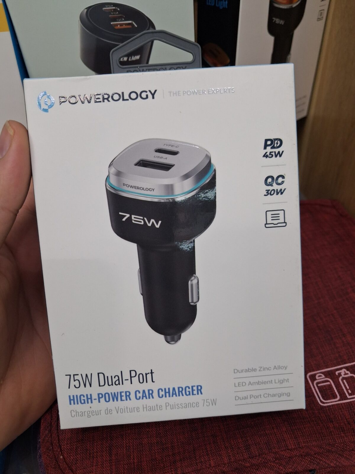 شارژر فندکی 75 وات دو پورت پاورولوژی مدل PCC-SRO24 - Image 3