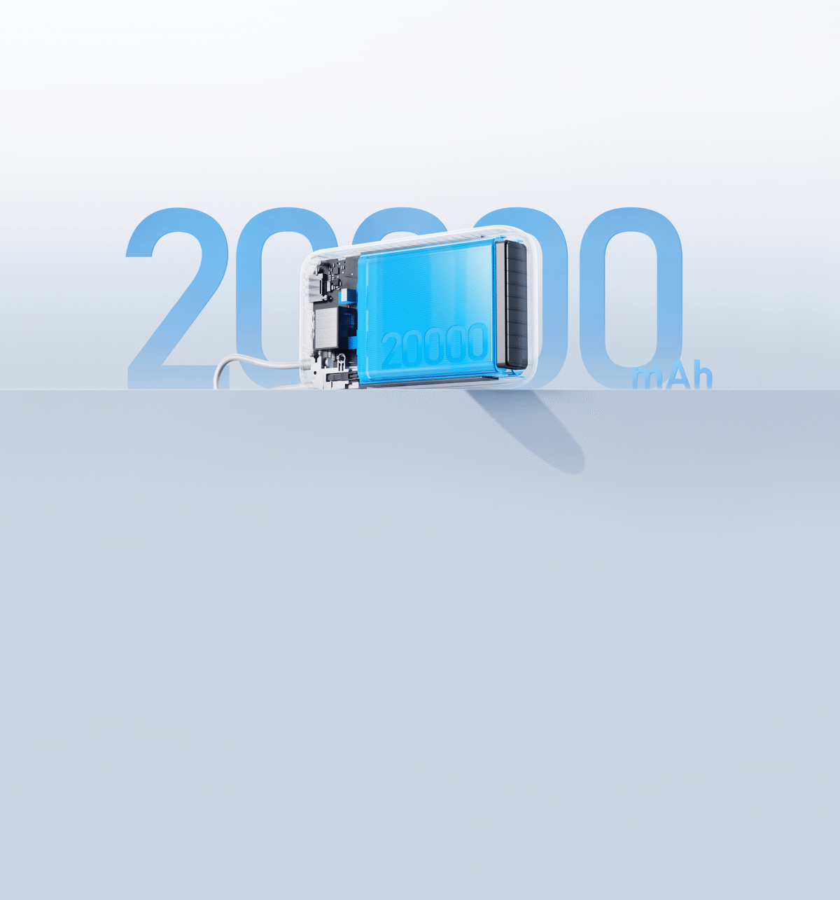 پاوربانک شیائومی مدل 20000 با کابل یکپارچه - Image 3