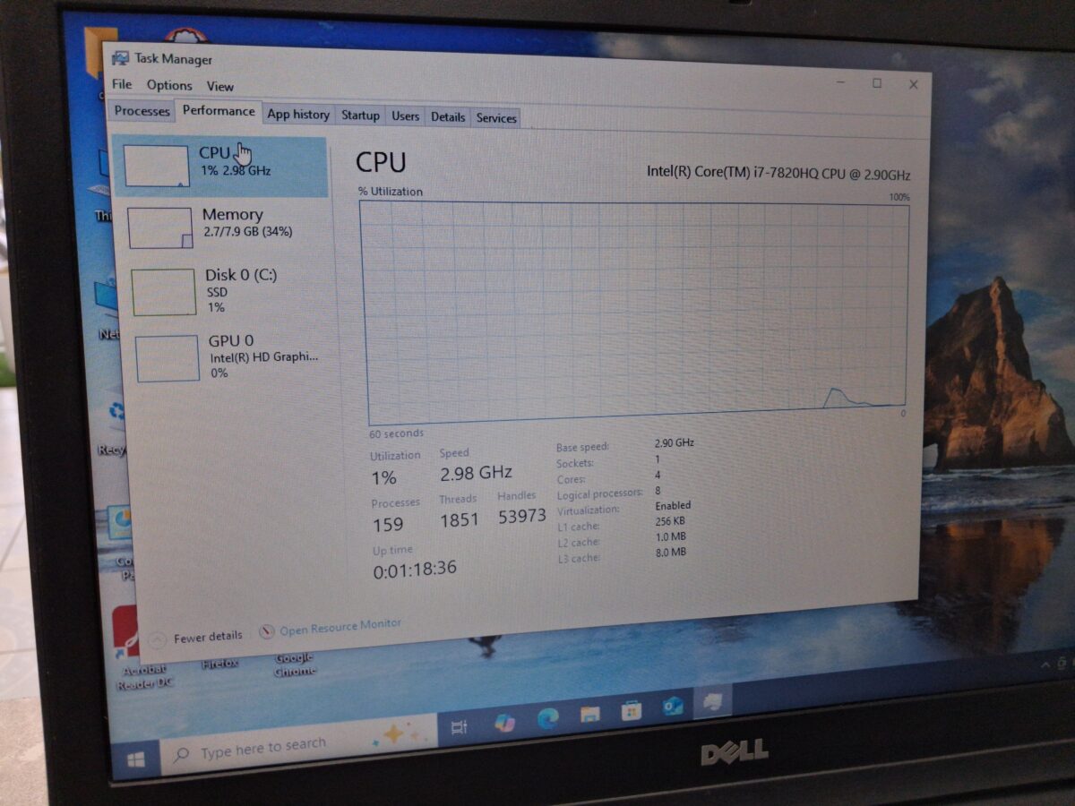 لپ تاپ دل مدل Latitude 5580 پردازنده Core i7-7820HQ رم 8 گیگابایت حافظه 256 گیگابایت SSD - Image 4