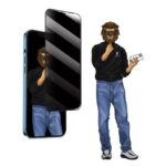 گلس پرایوسی گرین لاین مدل 9H Steve مناسب برای iPhone 12 Pro Max
