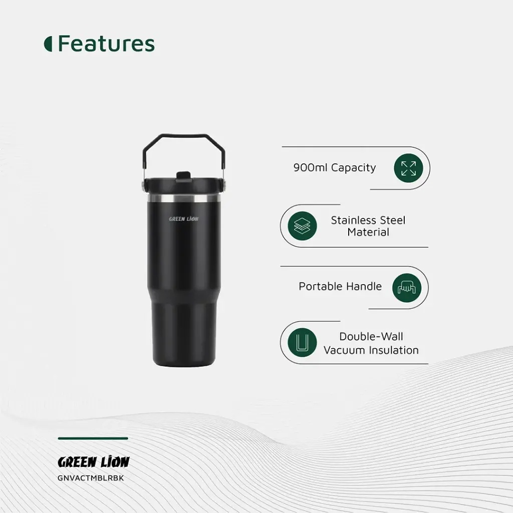 تراول ماگ گرین لاین مدل Vacuum Tumbler - 02 تراول ماگ گرین لاین مدل Vacuum Tumbler ظرفیت 900 میلیلیتر - Image 2