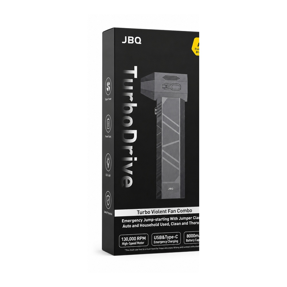 جامپ استارتر و جت فن ۴ کاره جی بی کیو مدل TurboDrive - 03 جامپ استارتر و جت فن ۴ کاره جی بی کیو مدل TurboDrive - Image 3