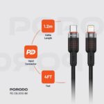 کابل تبدیل USB-C به لایتنینگ پورودو مدل PDCBL0010 طول 1.2 متر توان 30 وات - Image 3